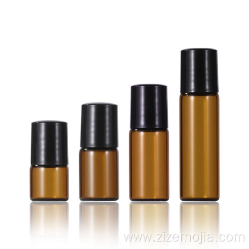 Colorful essential oil sample glass small roller bottle